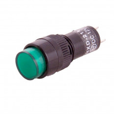 Лампа индикаторная 12V 10mm зеленый RWE-504 (NXD-211) (36-4771) 12VDC; d=10.0mm