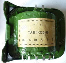 Трансформатор ТАН 1-220-50 5(6.3)V*2 800mA; 6.3V*2 240mA; 28V*2 190mA; 28V*2 240mA.