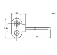 Разъем для кроны BS-E Blue tail 100mm