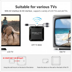 Приставка SMART TV- медиа плеер OT-DVB31; Процессор:Allwinner H313 ; ОС: Android 10. ОРБИТА
