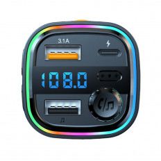 FM Модулятор TS-CAF18 с Bluetooth TDS MP3, ПДУ, карты USB/MicroSD