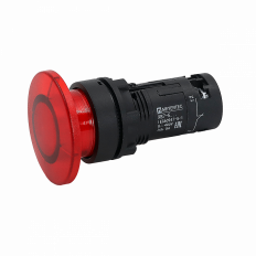 Кнопка грибовидная красная с подсветкой , O40 мм , 1NC , 220V AC , IP54 , пластик, MTB7-EW44626 MEYERTEC