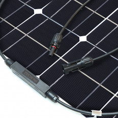 Солнечная панель монокристаллическакя гибкая EP-25W-12 25Вт (12В) E-Power Общая площадь: 0,15 м2; Размеры: 560*277*3мм; Вес: 0,6 кг