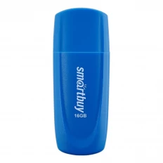 Карта Flash USB 16 Gb (Scout Blue) SMART BUY с колпачком; USB 2.0