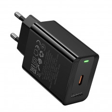 Сетевое зарядное устройство с выходом Type-C, PD20W, CS93A Leader, черный