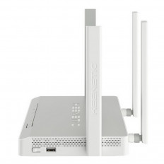 Wi-Fi Маршрутизатор Keenetic Hero 4G (KN-2310) с 4G-модемом KEENETIC Слот для Micro SIM, встроенный 3G/4G-модем, 2 съемные 4G-антенны, 2 внешние антенны Wi-Fi (5дБ), порт USB 2.0, 5 разъемов RJ-45, двухдиапазонный Mesh Wi-Fi AC1300, 1300 Мбит/с, белый ...