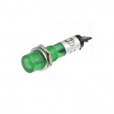 Лампа индикаторная 220V RWE-101 зеленая, d=7.2mm