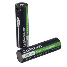 Аккумулятор 18650 (3.7V, 2000mAh) разъем Type-C