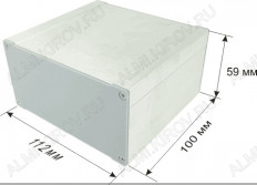Корпус PCBBOX-112x59x100 алюминиевый