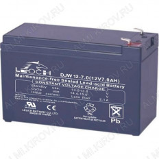 Аккумулятор 12V 7.0Ah DJW12-7 LEOCH свинцово-кислотный; 151*65*94+6