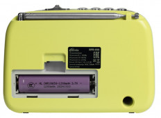 Радиоприемник RPR-033 LEMON RITMIX УКВ 88,0-108.0МГц; Bluetooth; USB, AUX; Питание от аккумулятора 18650(в комплекте. Зарядка через шнур USB
