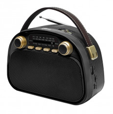 Радиоприемник RPR-040 BLACK RITMIX УКВ(FM) 87.5-108МГц; СВ(MW) 522-1620МГц; КВ(SW) 9,5-18МГц ; Bluetooth; USB, microSD; питание от аккумулятора 18650(в комплекте). Зарядка через шнур USB