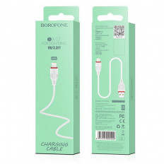 Кабель USB-Lightning, 1.0м, для зарядки и передачи данных, белый, (BX17) BOROFONE 2.0A, ПВХ (PVC), ...