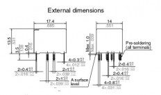 Реле ACT512 Тип 05.5 2*12VDC 2*1С 25A (10pin) Panasonic 17.4*14*13.5mm; авто, 2 катушки (Audi A6)