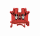 Клемма винтовая проходная, 2.5 мм2, красная MTU-2.5RD MEYERTEC