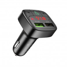 FM Модулятор E59 с Bluetooth +2USB-разъема HOCO MP3, ПДУ, карты USB