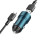 Автомобильное зарядное устройство с выходом USB, 3A, синий, QC3.0 BZ19A Wisdom с кабелем USB-Type-C