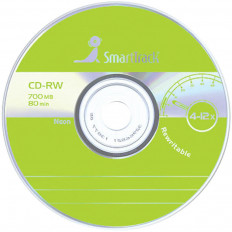 CD-RW диск 700Mb 80min 12xspeed 1шт. SMART TRACK