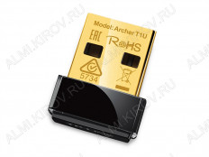 Wi-Fi Адаптер Archer T1U TP-LINK USB 2.0; 802.11ac,a,n; 5ГГц; 433 Мбит/с; антенна внутренняя, передатчик-20dBM