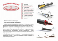 Паяльник (220V,100W) деревянная ручка ЭПСН-03-100/220 ТЕРМОЛЮКС