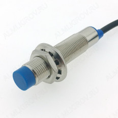 Датчик индуктивный LJ12A3-4-Z/BX NPN (EM-721) No name M12*62мм; Неутаплив.; Uпит.=6...36VDC; NPN,NO, 3х пров.; Sn=4мм; Fmax.=__Hz; ток 0.3А; длина кабеля 1.1м; LED индикатор