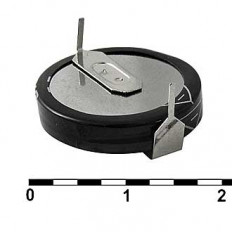 Ионистор 1.0F/5.5V 5R5D20F100H RUICHI 20*3.5mm; дисковый; горизонтальное исполнение; с выводами