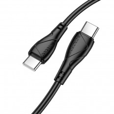 Кабель Type-C-Type-C, 1.0м, BX121 Energy черный, для зарядки и передачи данных, 60W