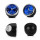 Часы автомобильные OT-CLC03 синие ОРБИТА