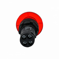 Кнопка грибовидная красная с подсветкой , O40 мм , 1NC , 220V AC , IP54 , пластик, MTB7-EW44626 MEYERTEC