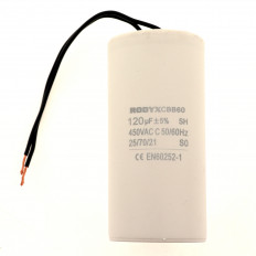 Конденсатор пусковой 120мкФ 450В CBB-60 (К78-17) гибкие выводы