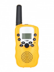 Радиостанция порт. Travel T-388 желтый (2 станции) TRAVEL 22 канала, Диапазон частот: UHF 400-480 МГц, радиус действия до 3 км, питание 4xLR03
